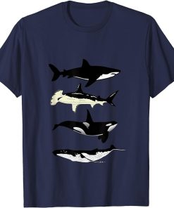 Shark whale orca Ocean Animals T-Shirt