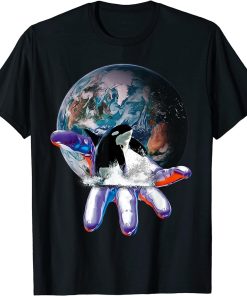 Orca Motif Whale Predator Animals Design Orcas T-Shirt