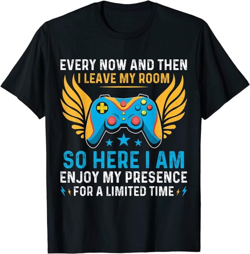 Every Now and then I Leave My Room Funny gaming T-Shirt