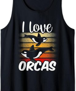 I Love Orcas Sea Protect Whale Orca Tank Top