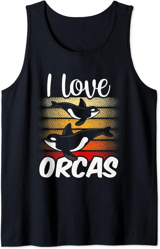 I Love Orcas Sea Protect Whale Orca Tank Top