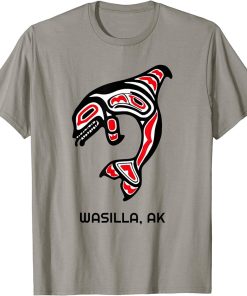 Wasilla, Alaska Native American Indian Orca Killer Whales T-Shirt